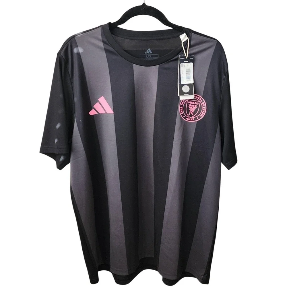 NWT Lionel Messi Jersey Men's Inter Miami CF Black Pink 2024 Adidas‎ MLS, Large - Picture 4 of 8
